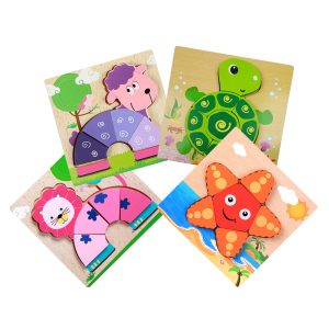 Chunky Wooden Puzzle Set of 4