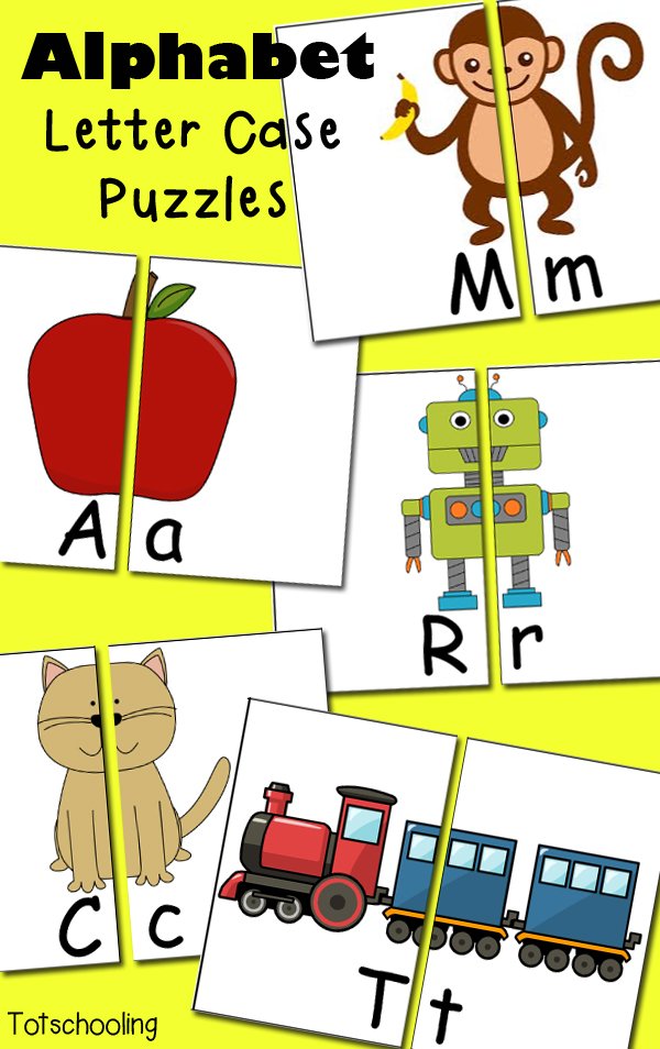 Alphabet Letter Case Puzzles