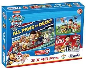 Frank Paw Patrol Puzzles - 48 Pieces 3 in 1 Jigsaw Puzzles
