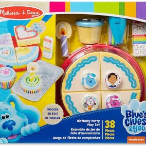 Melissa & Doug Blue's Clues & You! Wooden Birthday Party Play Set