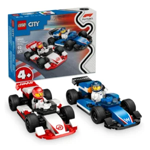 LEGO City F1 Williams Racing & Haas F1 Race Cars Vehicle Toy Set 60464